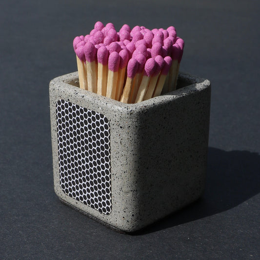 Smokey Grey Match Pot