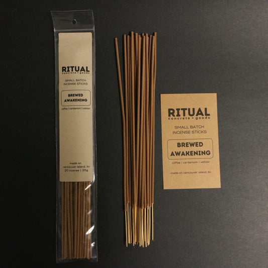 Ritual Incense Sticks with packaging on a black background